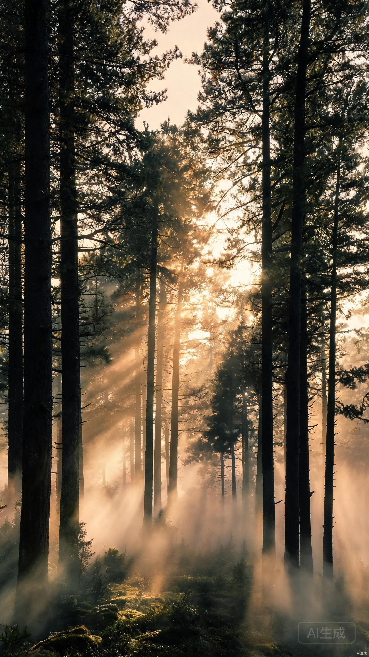 Misty Forest Dawn