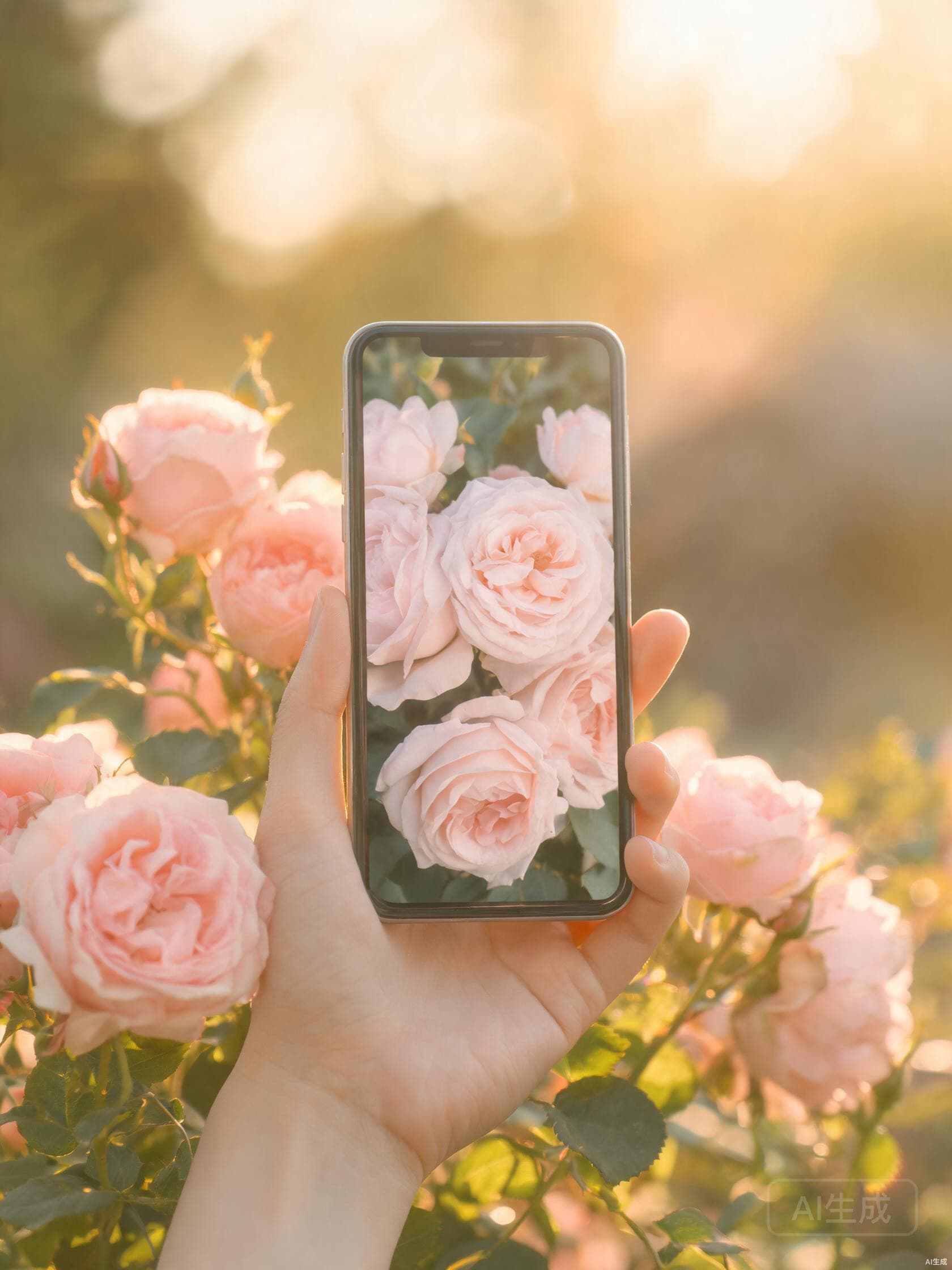Dreamy Florals wallpaper on phone